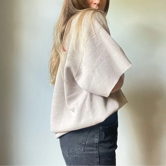 Vintage Life Fitness 80s Era Short Sleeved Crewneck Sweater - Picture 5 of 10